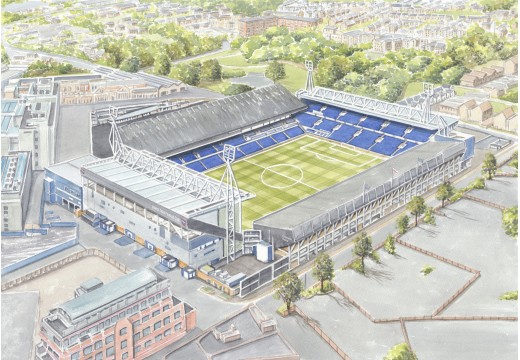 Ipswich Town FC Portman Road Stadium Wall Art Print